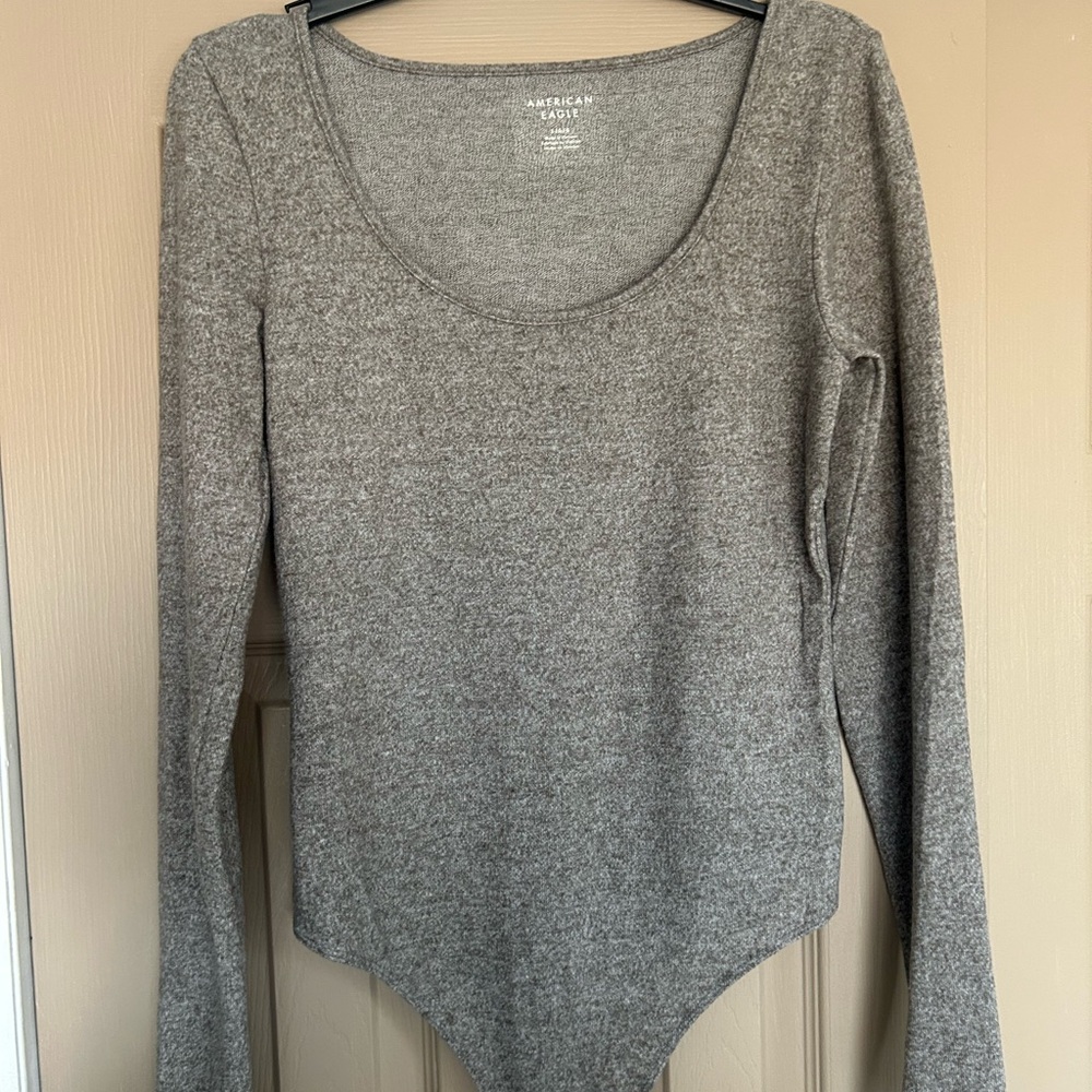 American Eagle Outfitters Gray Bodysuit